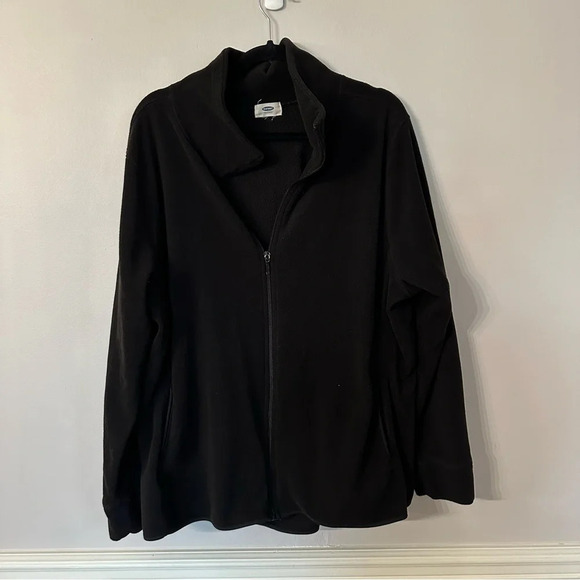 Old Navy Women’s Black Long Sleeve Zipper Front Fleece Jacket Size XXL GUC - Picture 2 of 8